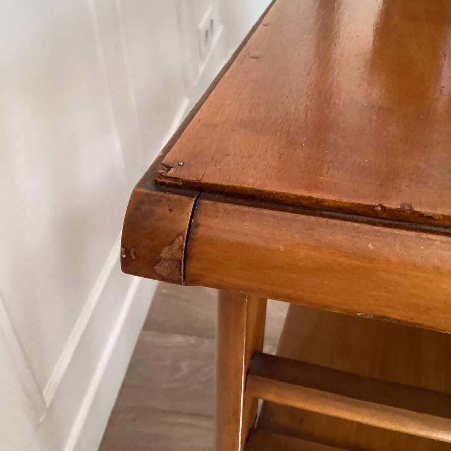 Vintage console with compass feet