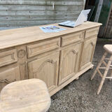 Bar / counter in raw wood