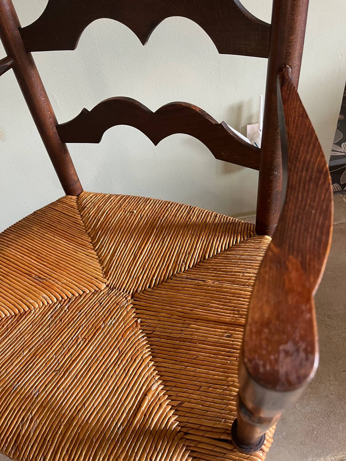 Pair of brutalist armchairs