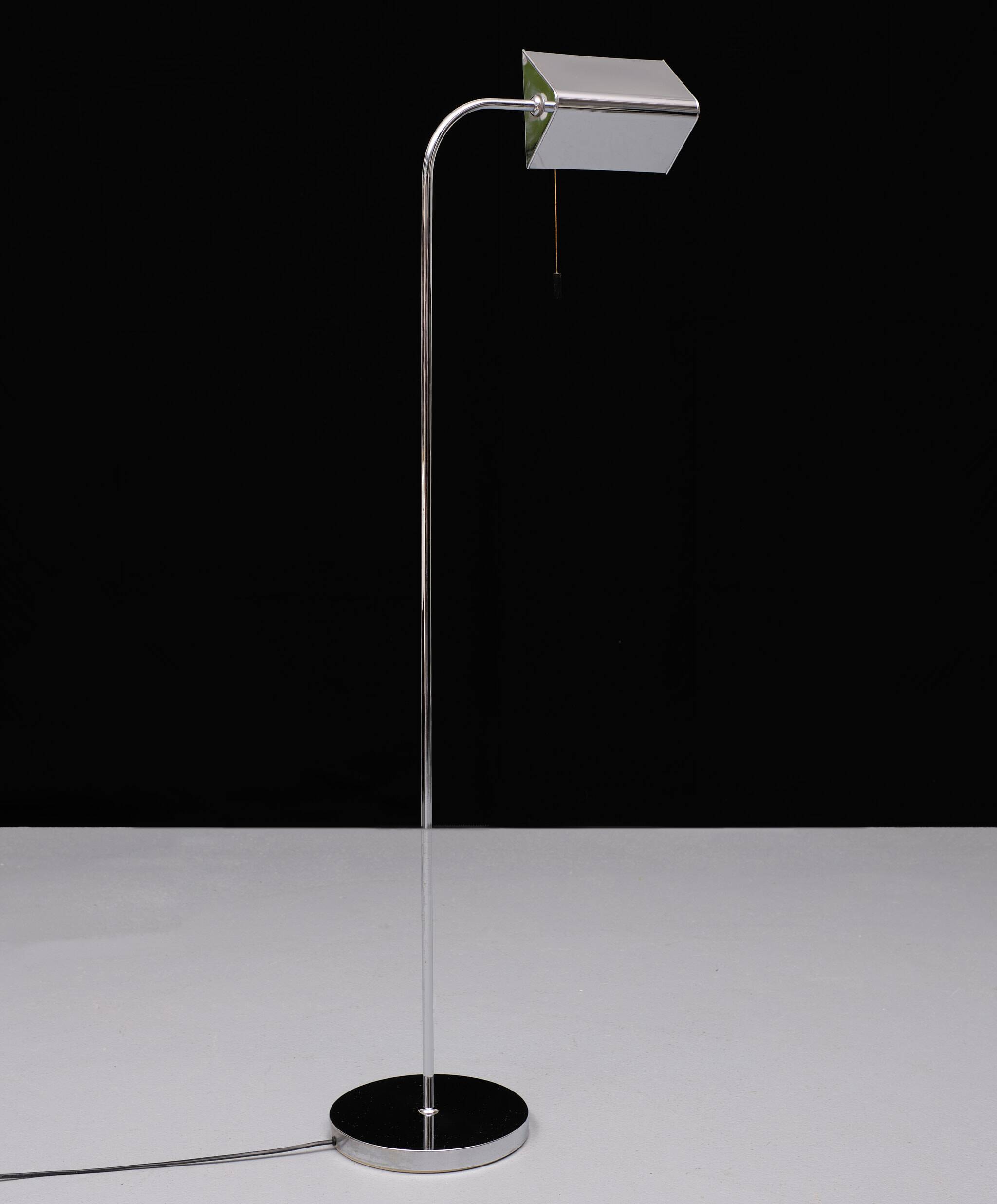 Bankamp Leuchten Chrome Floor Lamp, 1970, Germany