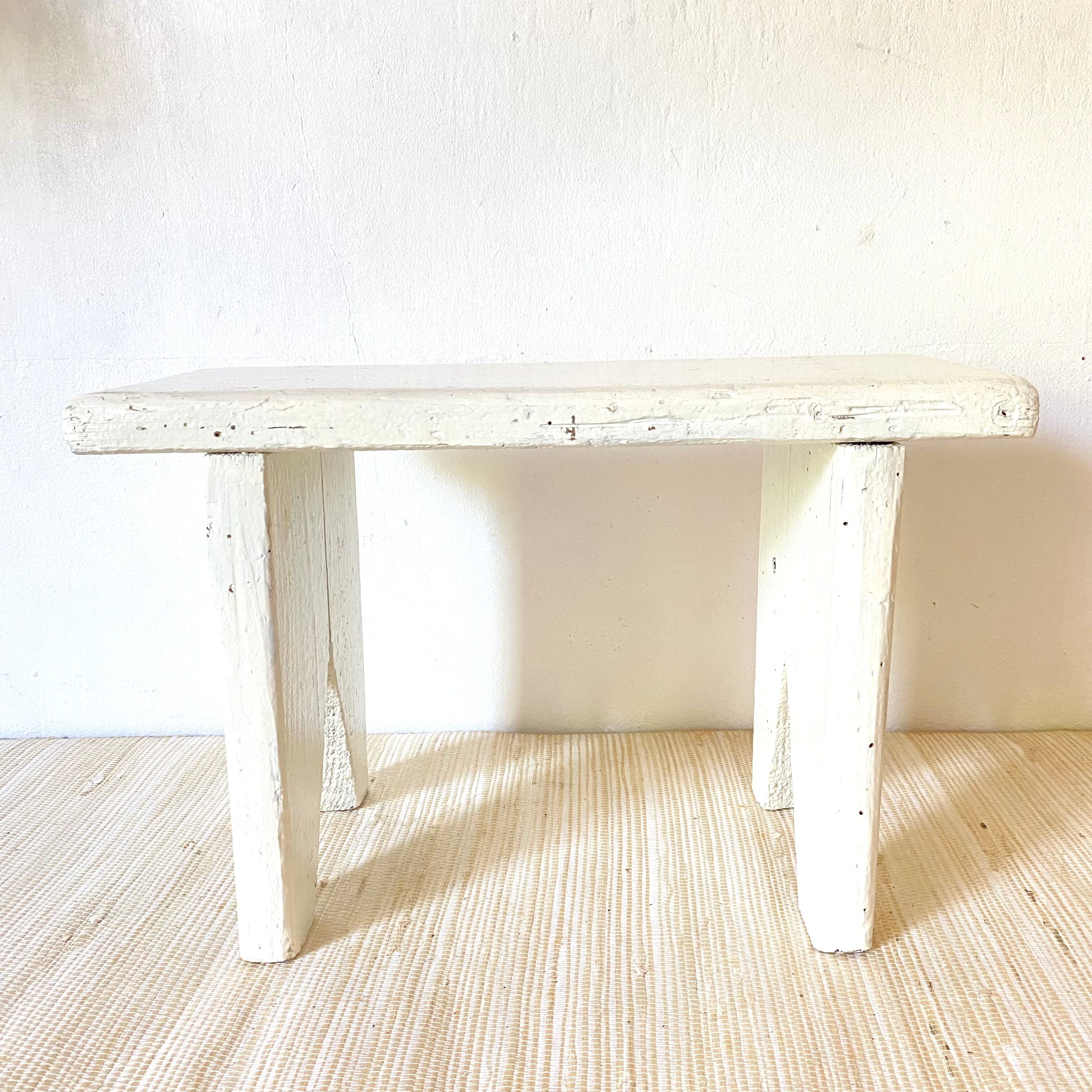 Wooden stool, plant holder