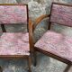 Pair of 1960s bridge chairs in Nobilis fabric
