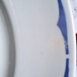 6 old mismatched earthenware dinner plates