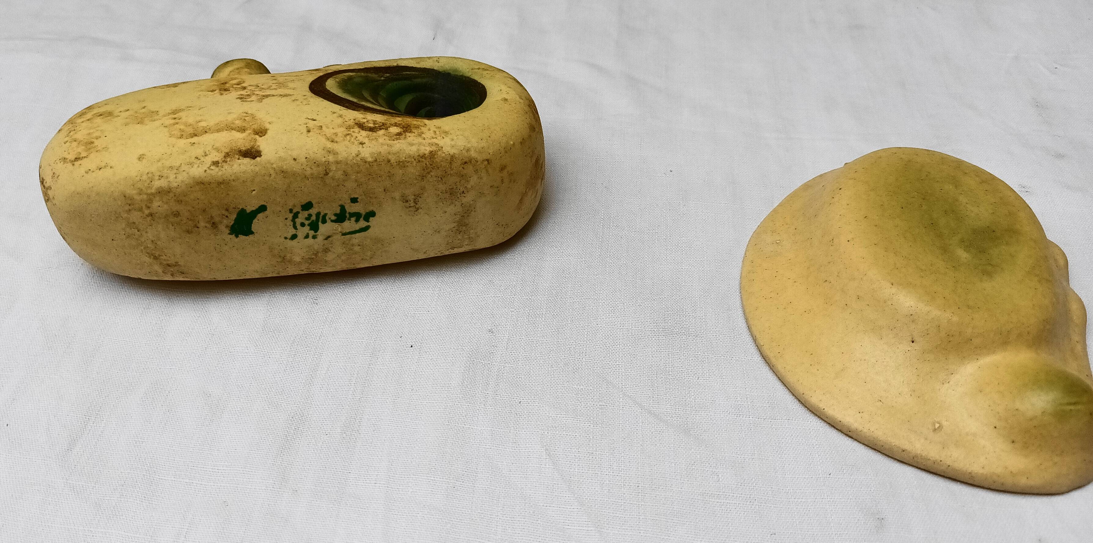 Set of 2 ceramic pieces by Nikos Dazelidis, 60s