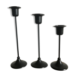 Black metal candlesticks