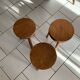 Lot Tabourets Tripode bois vintage