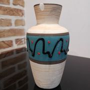 Vase West Germany 523-18 turquoise années 1950