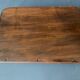 Old tray in wood and brass