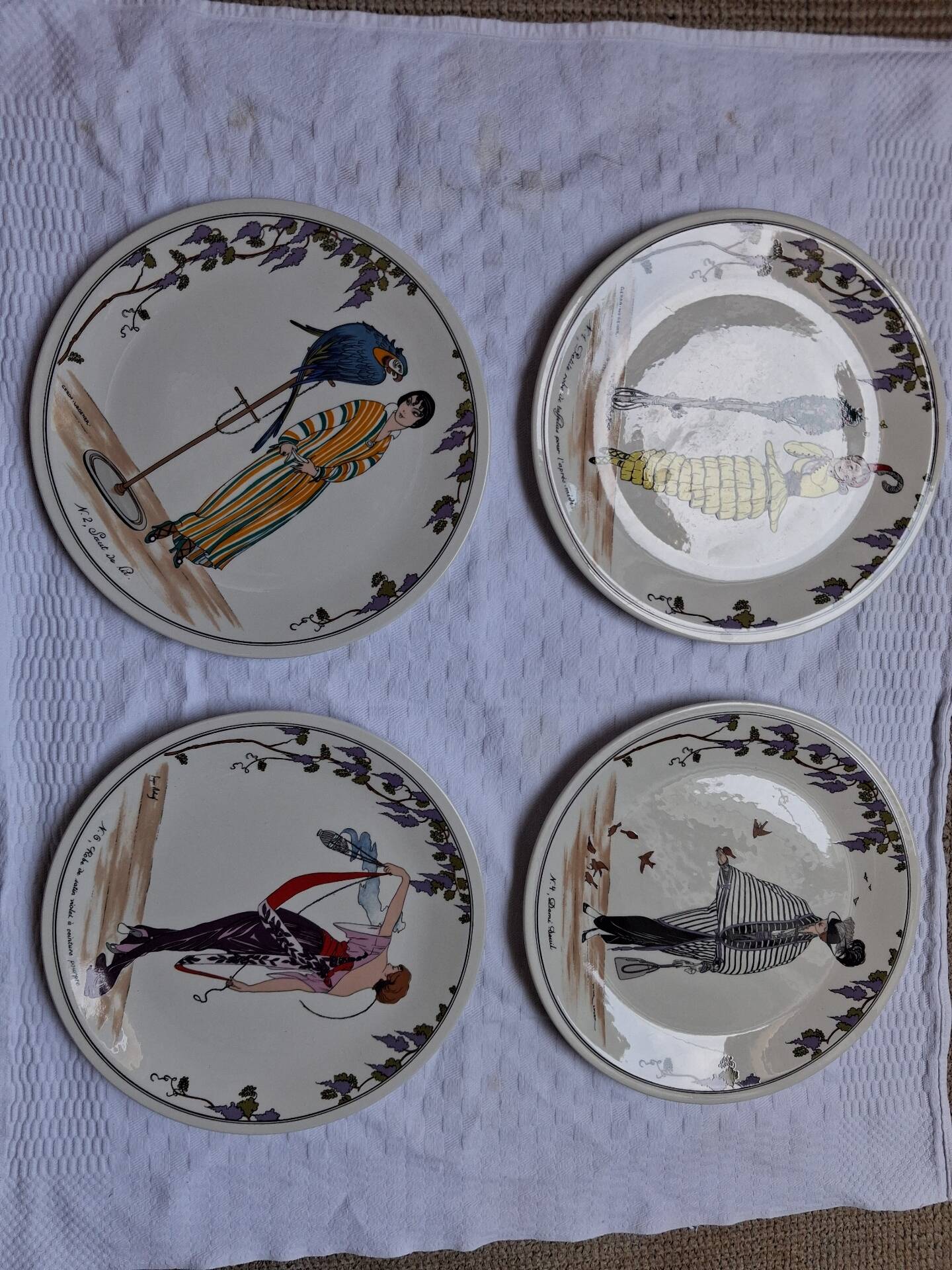 Assiettes V&Boch design 1900