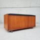 Vtg Mid Century Teak Blanket Ottoman Storage Chest Trunk Window Box Seat Bench