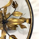 Hans Kögl gilded metal and glass coffee / side table