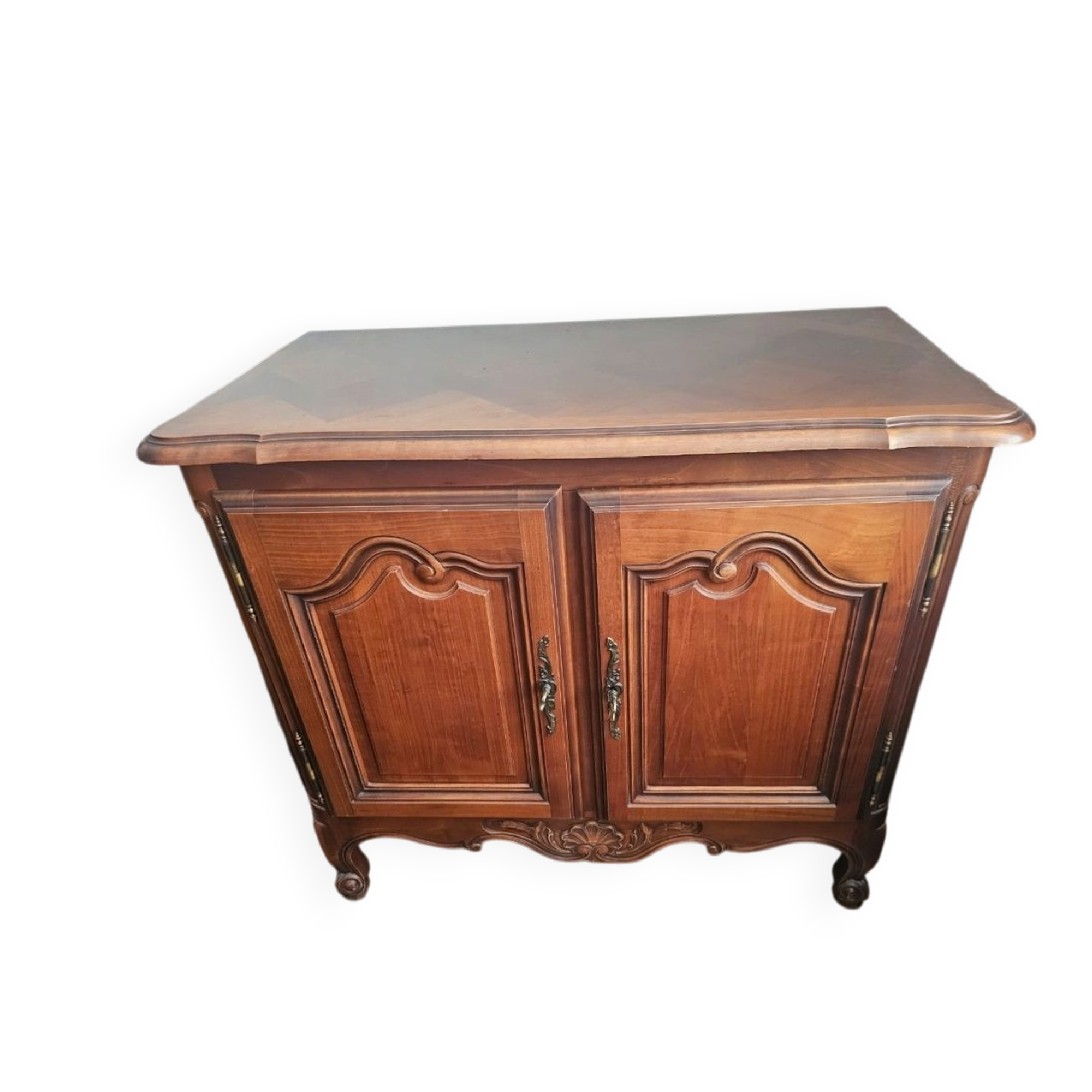 Solid wood side table