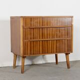 Commode vintage en bois satiné, style Mid-Century. Livraison. Moderne.