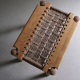 Woven seat stool | France | 1960s