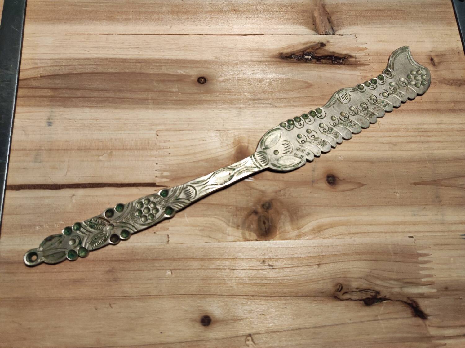 Antique metal cake knife