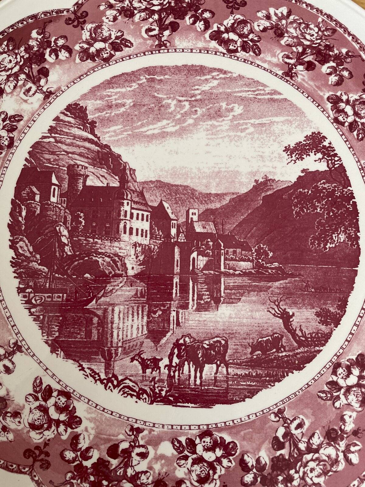 Grünstadt Keramik pie dish pink