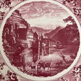 Grünstadt Keramik pie dish pink