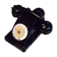 Vintage phone in Bakelite dial