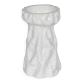 Vase Ingrid Glas Hyacintglas, verre pressé blanc laiteux effet glacier