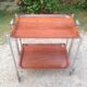 Table serves folding, on wheels Textable Levallois Perret brand
