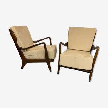 Pair of armchairs by Gio Ponti for Cassina mod. 516