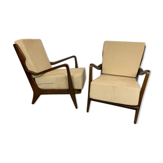 Paire de fauteuils mod. 516 de Gio Ponti pour Cassina