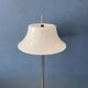 Vintage Space Age floor lamp with white plexiglass UFO shade.