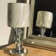 Vintage lamp in crystal and chrome French manufacture PL Shade