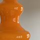 Vintage orange opaline glass pendant light