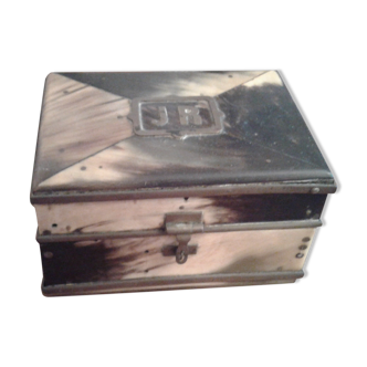 Box box. metal and bone. JR monogram