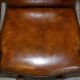 Restored vintage executive chair, leather, oak frame.