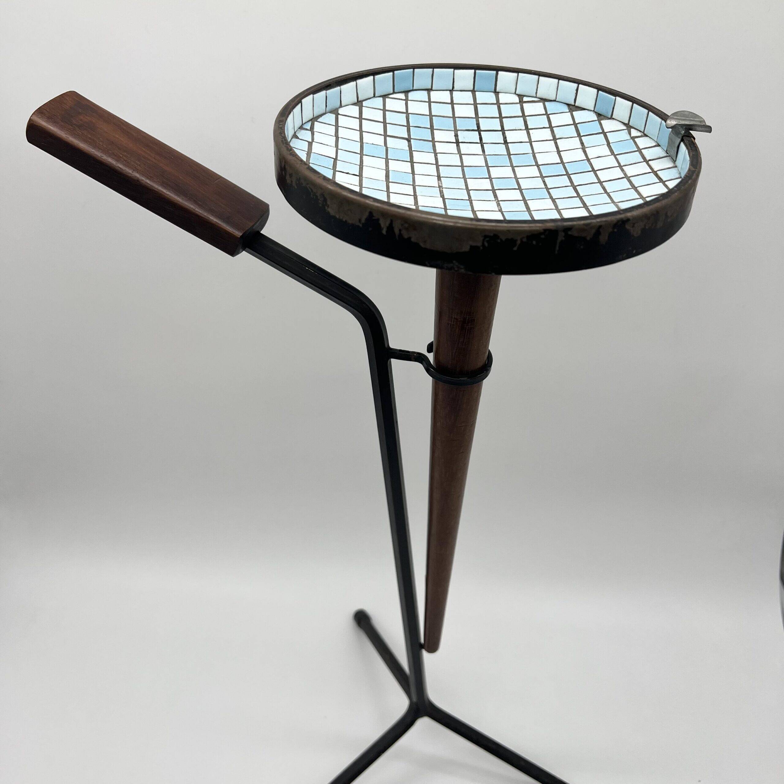 Floor ashtray "Blue Mosaic", 1950s