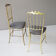 Pair of brass Italian Chiavari chairs