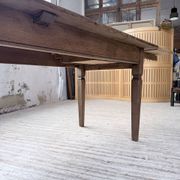 Solid oak farmhouse table with extensions (190-280cm) 1950