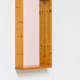 House Regain Rectangular Mirror with Wooden Frame 70s