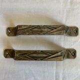 Set of 4 Art Deco handles