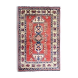 Handmade afghan rug in wool 98x149cm