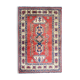 Handmade afghan rug in wool 98x149cm