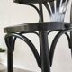 Black Vintage Bentwood Bar Chair in Thonet Style, Mid-Century 1970s