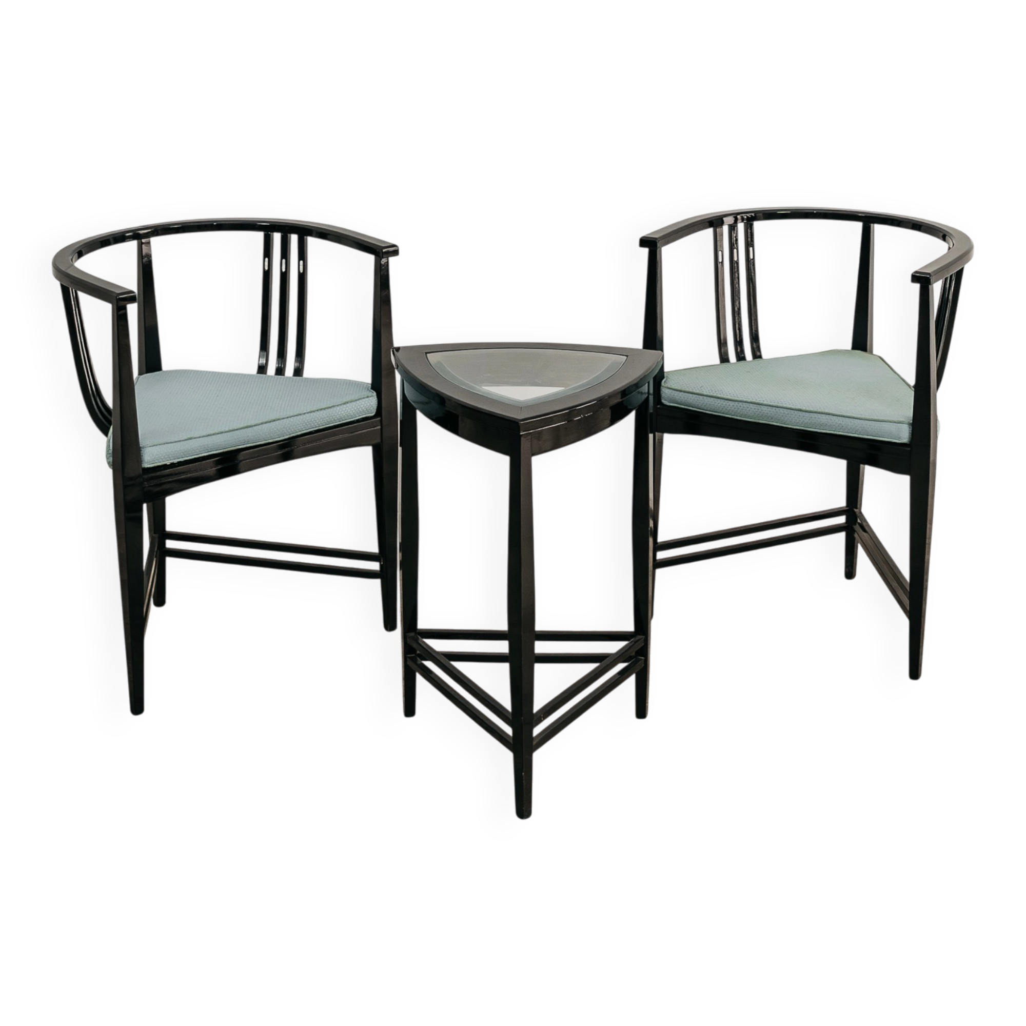 Fauteuils et table d'Ernest Archibald Taylor Coppia de Poltrones