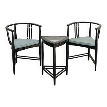 Fauteuils et table d'Ernest Archibald Taylor Coppia de Poltrones