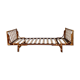 Lit corbeille rotin daybed vintage