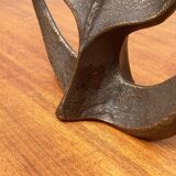 Vintage German brutalist metal candlestick by Dalbeck.