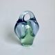 Art Glass Bowl in Blue by Jan Beranek for Skrdlovice, Czechoslovakia