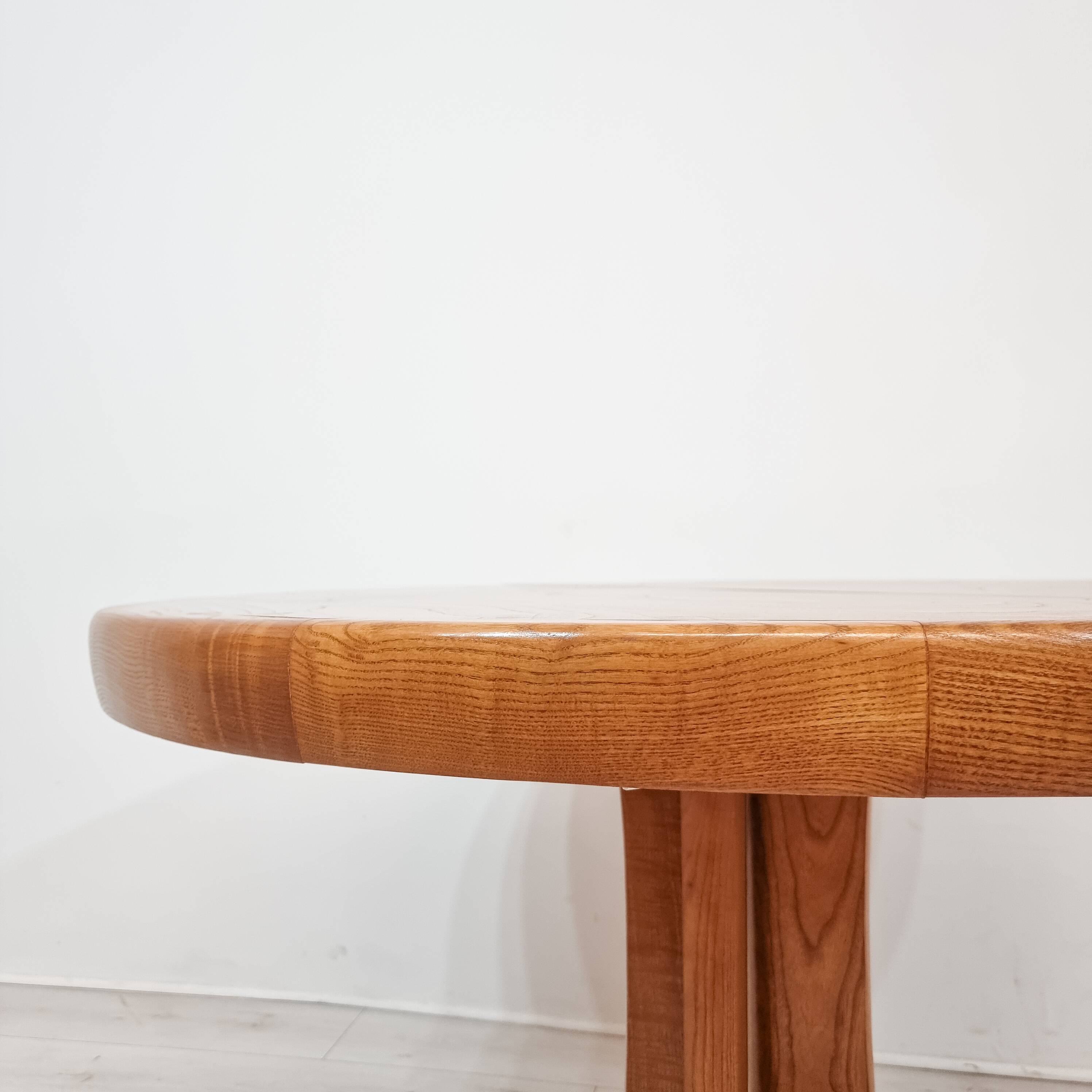 Baumann solid elm dining table