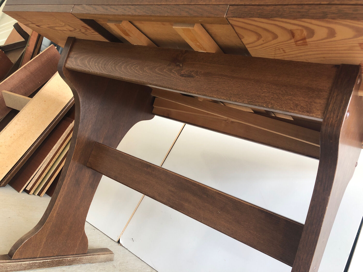 Table bistrot Vintage en bois avec rallonge
