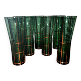 7 new 1950s orangeade glasses