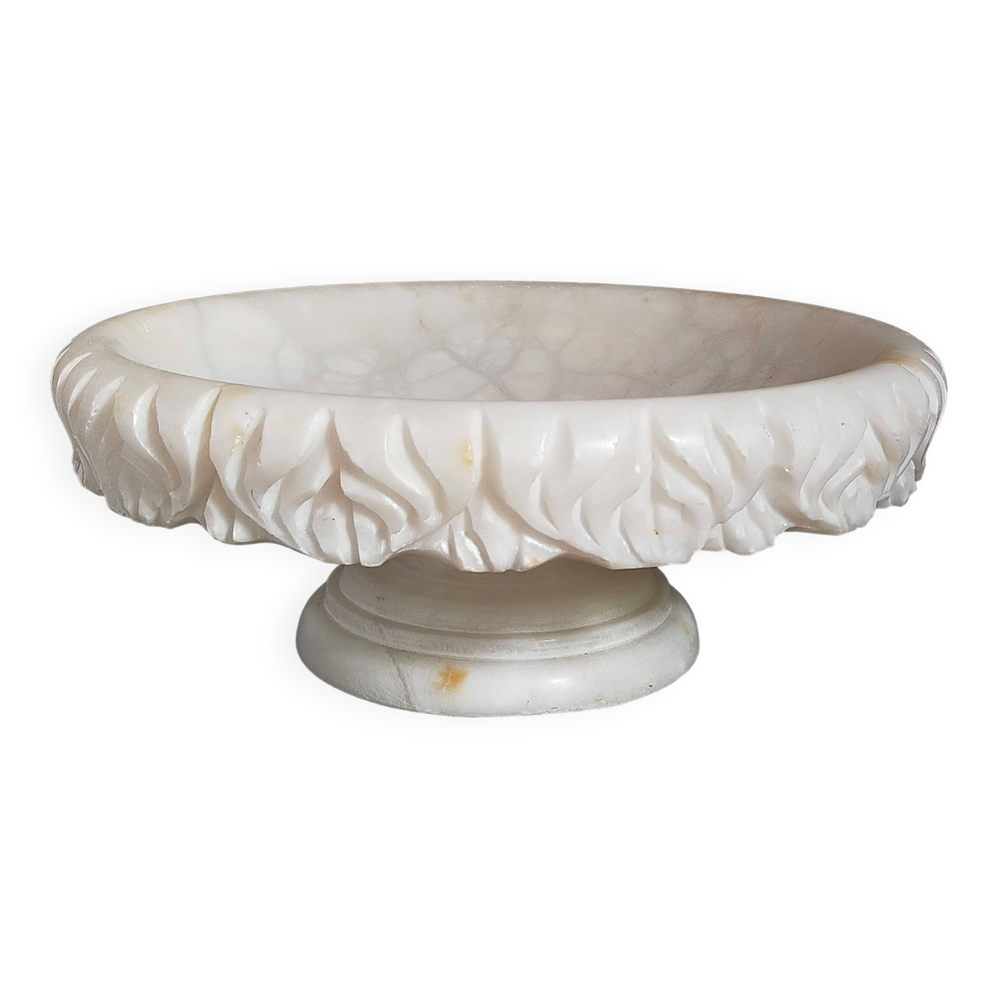 Alabaster fruit bowl from the 70s
