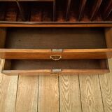 Meuble de métier écritoire en noyer XIXème