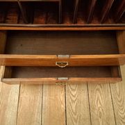 19th-century walnut writing desk.